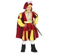 Déguisement Roi Velours Rouge Et Jaune Garçon 5 À 6 Ans (110-115 Cm) Rouge