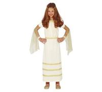 Déguisement romaine fille - Antiquité - Blanc - Polyester 5-6 ans