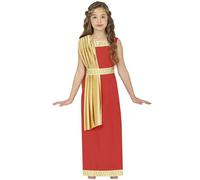 DÉGUISEMENT ROMAINE ROUGE FILLE 5-6 ans