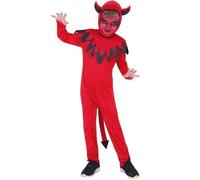 Déguisement - RUBIE'S - Déguisement de Diable Justicier - Enfant 5 ans - Noir - Halloween & Carnaval 5 ans