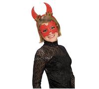 Déguisement - RUBIES - Kit Diablesse Enchantée - Femme - Noir - Rouge à paillette - Adulte