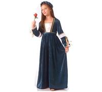 Déguisement - RUBIE'S - Reine Médiévale Juliette - 4 ans - Fille - Couleur Bleu 4 ans