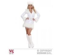 Widmann - Déguisement White Russian - Robe, Ceinture, Chapeau - Taille M - Blanc