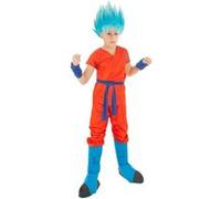 Déguisement Sangoku Super Saiyan Blue Enfant Licence Officielle Dragon Ball Super - Orange - 152 cm Rouge