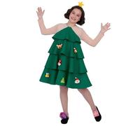 Mom Christmas Tree Of Luxe Girl Costume Vert 10-12 Years Enfants