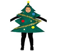 Déguisement Sapin de Noël - GUIRMA, S.A. - GUIRMA, S.A. - Vert - Crêpe de soie avec boules - Ne perd pas ses aiguilles 7-9 ans