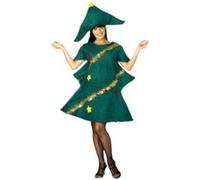 Déguisement sapin décoré humoristique femme Noël taille unique G