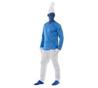 Déguisement Schtroumpf - Adulte - Taille Unique - Bleu - Polyester