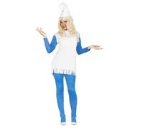 Déguisement Schtroumpfette adulte - Personnage Fiction - Bleu - Polyester