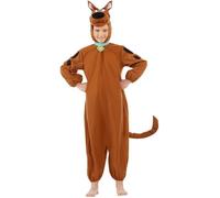Funidelia | Déguisement Scooby Doo pour Fille et garçon Scooby, Dessins Animés - Déguisement pour Enfant et Accessoires pour Halloween, Carnaval et fêtes - Taille 10-12 Ans - Marron