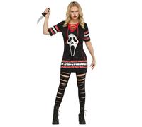 Déguisement Scream Hockey Femme - Taille: Xl Noir