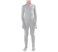 Deguisement Seconde Peau,Combinaison Intégrale Enfant Costume Orange Enfant Garçon Combinaison de Cosplay Moulant Costume Halloween Visage Découvert Pour photo, vidéo, effet spécial, festival