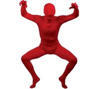 Déguisement seconde peau uni - PTIT CLOWN - KOLALAPO - Rouge - 95% Polyester/5% Spandex - Cagoule intégrée XL