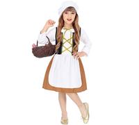 Déguisement Servante Du Moyen-Age Fille - Taille: 11-13 Ans (158 Cm) Marron