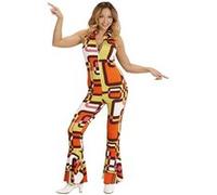 déguisement seventies combi groovy tubes femme - m - multicolore - widmann 008932 Multicolore