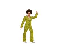 W WIDMANN MILANO Party Fashion - Costume Costume des années 70, veste et pantalon, hippie, reggae, flower power, disco fever, costumes de carnaval
