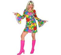 Widmann Déguisement Seventies Robe Flower Power 048761 Femme Taille S Multicolore