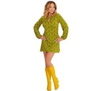 déguisement seventies robe groovy vert femme - s - vert - widmann 008861 Vert G