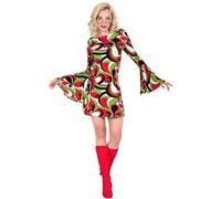 déguisement seventies robe rouge groovy femme - xxl - rouge - widmann 048750 Rouge