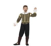 Déguisement Shakespeare Pour Enfant (Taille 7-9a) Multicolore