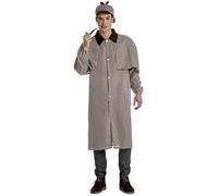 Déguisement - Sherlock Holmes - Noir - Manteau et chapeau - Pour homme adulte M
