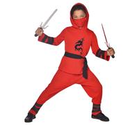 Déguisement Shinobi Dragon Combinaison Rouge Ado Rouge, Bordeaux