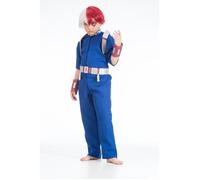 Chaks Costume Shoto Todoroki pour garçon, tenue officielle My Hero Academia, combinaison anime avec accessoires pour carnaval et bande dessinée