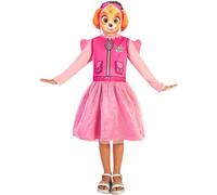 Ciao Skye costume déguisement fille original Paw Patrol La Pat' Patrouille (Taille 3-4 ans) avec masque, Rose