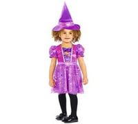 amscan Costume de sorcière pour enfant avec robe de sorcière et chapeau, Paw Patrol Skye Witch, Halloween, Carnaval et déguisement