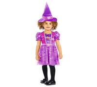 amscan Costume de sorcière pour enfant avec robe de sorcière et chapeau, Paw Patrol Skye Witch, Halloween, Carnaval et déguisement
