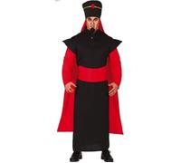 Déguisement Sorcier Jafar pour Homme - FIESTAS GUIRCA - Costume Aladdin - Noir - Adulte - Tissu L