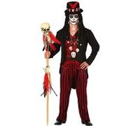 déguisement sorcier vaudou homme - l - rouge - guirca 88701 Rouge G