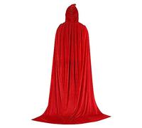 Déguisement Sorcière Adulte,Cape Vampire Femme Cape Longue Grande Taille en Velours Épais Couleur Unie Unisexe Vêtements De Prince Déguisement Costume Cosplay Fête