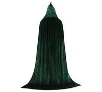 Déguisement Sorcière Adulte,Cape Vampire Femme Cape Longue Grande Taille en Velours Épais Couleur Unie Unisexe Vêtements De Prince Déguisement Costume Cosplay Fête