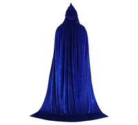 Déguisement Sorcière Adulte,Cape Vampire Femme Cape Longue Grande Taille en Velours Épais Couleur Unie Unisexe Vêtements De Prince Déguisement Costume Cosplay Fête
