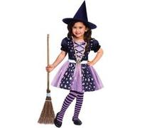 déguisement sorcière étoilée violette fille - 3/4 ans - violet - amscan 9911957 Violet G