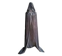 Déguisement Sorcière Femme,Cape Halloween Femme avec Capuche Cape De Sorcier Grande Taille Couleur Unie Robe Medievale Déguisement Diable Cosplay Mascarade Costume Longue