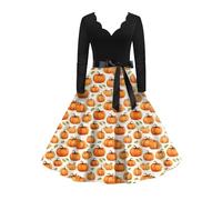 Deguisement Sorciere Femme Mystique Sorcière Déguisement Squelette Creepy Deguisements Cosplay Élégante Costumes Effrayante Respirante Robes Mystérieuse Renaissance Dress Dresses(5-Earthy Jaune,S)