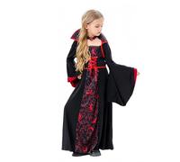 DéGuisement SorcièRe Fille 3 Ans,Ensemble De De Cosplay Pour Halloween Costume De ScèNe MéDiéVal Tenue De Jeu De RôLe Festif DéGuisement De Cour