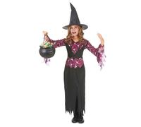 Déguisement sorcière fille Halloween - Marque - Modèle - Noir - Multicolore - 5 ans et plus 4-6 ans
