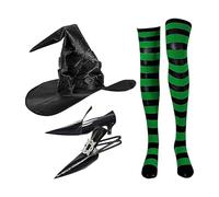 Déguisement Sorcière Halloween - Ensemble Déguisement pour Fêtes,Vêtement de Halloween pour Spectacles, Carnavals, Événements Thématiques, Maisons Hantées et Anniversaires