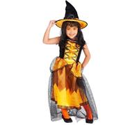 Déguisement sorcière orange chic fille - RUBIE'S - 8 ans - Enfant 3 ans