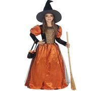 Déguisement sorcière Premium fille 123407 - Funidelia- Déguisement fille et accessoires Noel, Halloween, carnaval et fêtes 7-9 ans