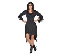 Déguisement Sorcière Ténèbres Robe Noire Femme Noir