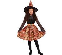 déguisement sorcière vintage fille - 4/6 ans - orange - smiffys 63093/s Orange