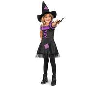 Déguisement sorcière violette fille - Marque - Modèle - Multicolore - Blanc - 3 ans 7-9 ans
