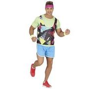 déguisement sport gymaste aérobic années 80 homme - m - vert - guirca 79705 Vert G