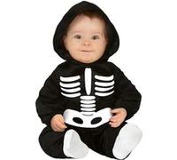 déguisement squelette combinaison à capuche bébé - 18/24 mois - noir - guirca 83007 Noir G