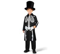 Déguisement Squelette Enfant, Halloween Squelette Costume, Jour des Morts tenue squelette pour Halloween, Carnaval, Cosplay Fête, Stageperformance (L)