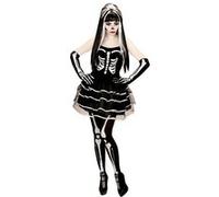Widmann Skeleton (Dress, Gloves) (S) Black